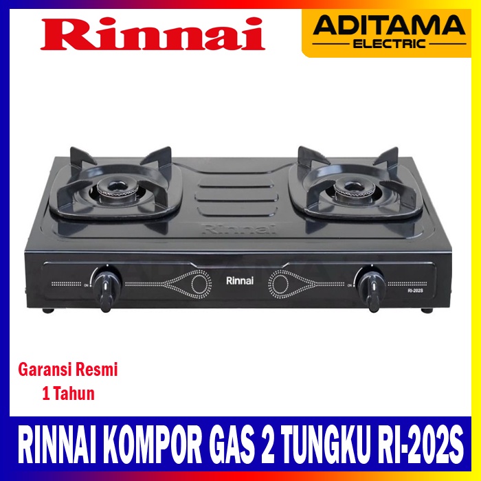 RINNAI KOMPOR GAS 2 TUNGKU RI-202S