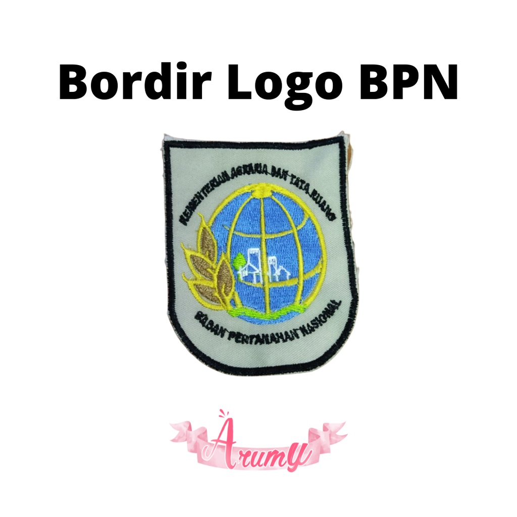 Bordir Logo Kantor Pertanahan BPN