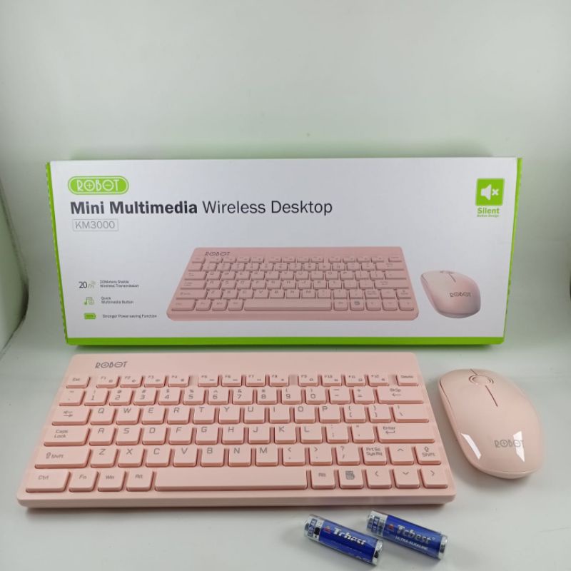 KEYBOARD + MOUSE ROBOT WIRELESS KM-3000