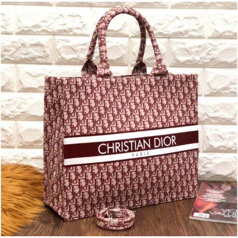 Tas Tote Fashion Motif Dor Viral Korean Terlaris