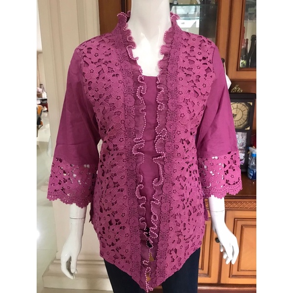 Kebaya kutubaru warna alexuez brukat/kutubaru brukat import 0952