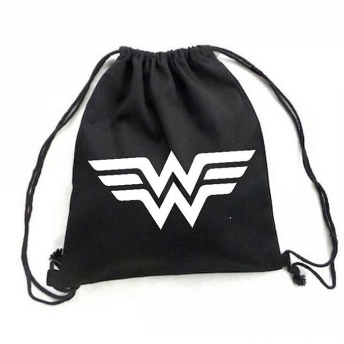 Tas Serut Drawstring Bag Wonder Woman Justice League Jersey Futsal