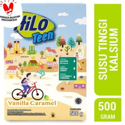 

[[BISA COD]] HILO Teen Vanilla Caramel Susu Bubuk Tinggi Kalsium 500gr DISKON Kode 1450