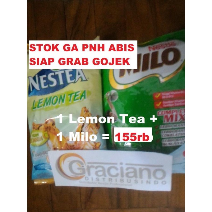 

[COD] Nestea Lemon Tea 1kg + Milo Complete Mix Profesional 960gr Nestle [COD]