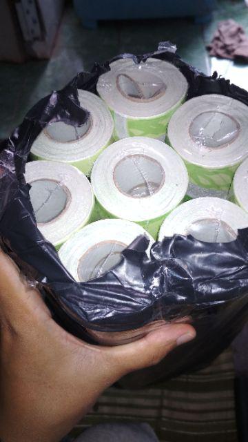 Wallpaper Stiker Dinding Polkadot Hijau Ukuran 10m X 45cm