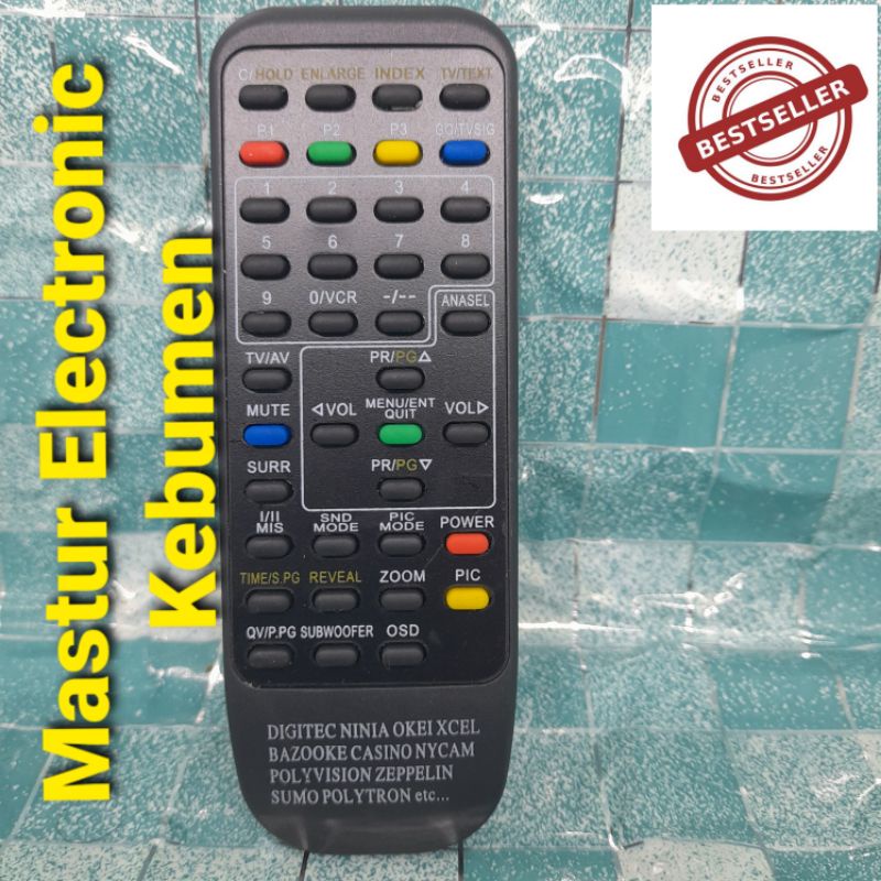 REMOTE REMOT TV POLYTRON MINIMAX DIGITEC TABUNG