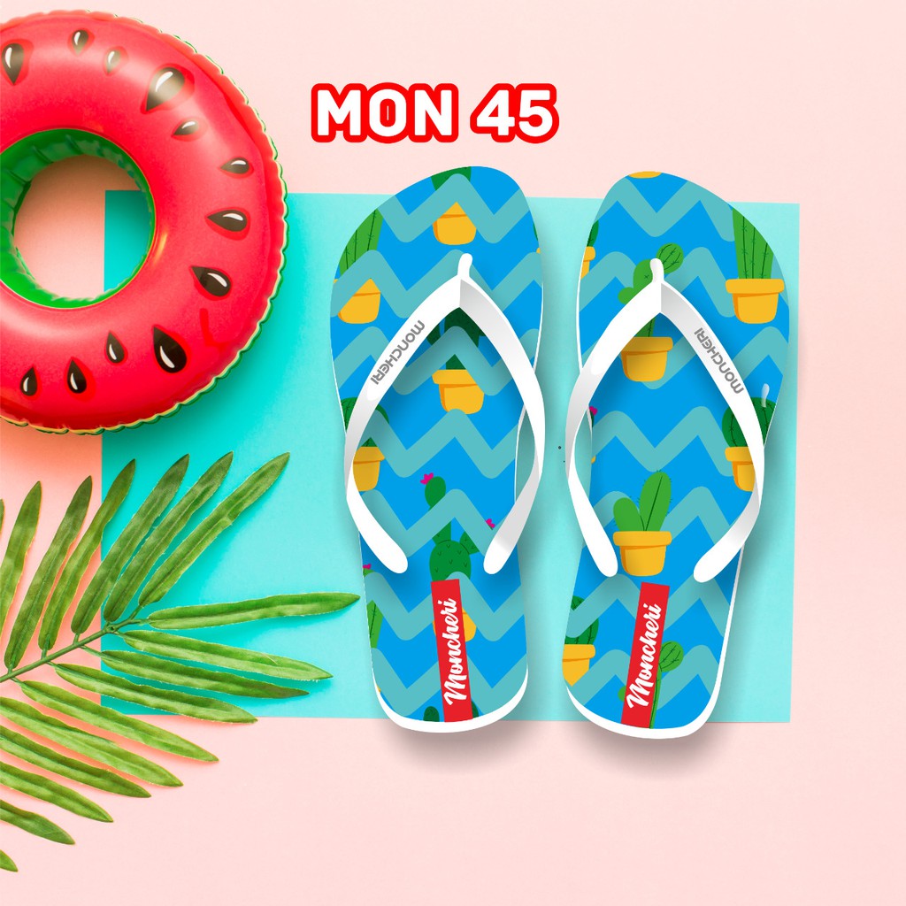 Sandal jepit Wanita MONCHERY Clothing(12) Promo NEW lucu