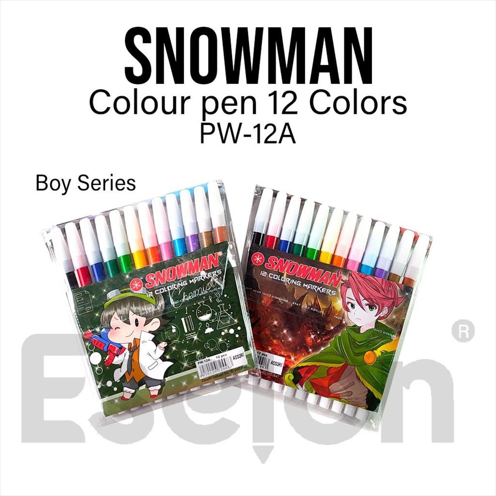 

Spidol SNOWMAN 12warna ORIGINAL ASLI / Spidol Snowman PW 12A