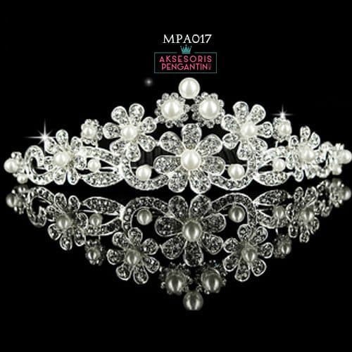 Mahkota Pesta Mutiara Anak lAksesoris Rambut Pesta Anak - MPA017