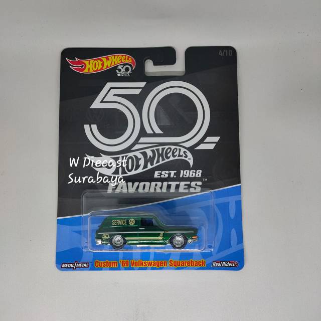Hot Wheels Custom Volkswagen VW Squareback Favorites 50Th Ban Karet