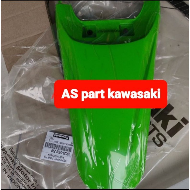 spakbor buntut belakang KLX DTRACKER 150 BF hijau ori