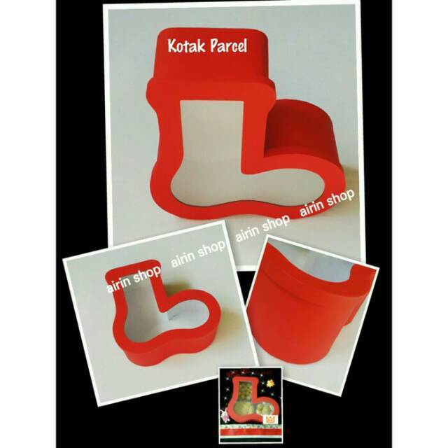 

GOJEK GRAB only Kotak Parcel Merah Box Hadiah Red Bungkus Kado