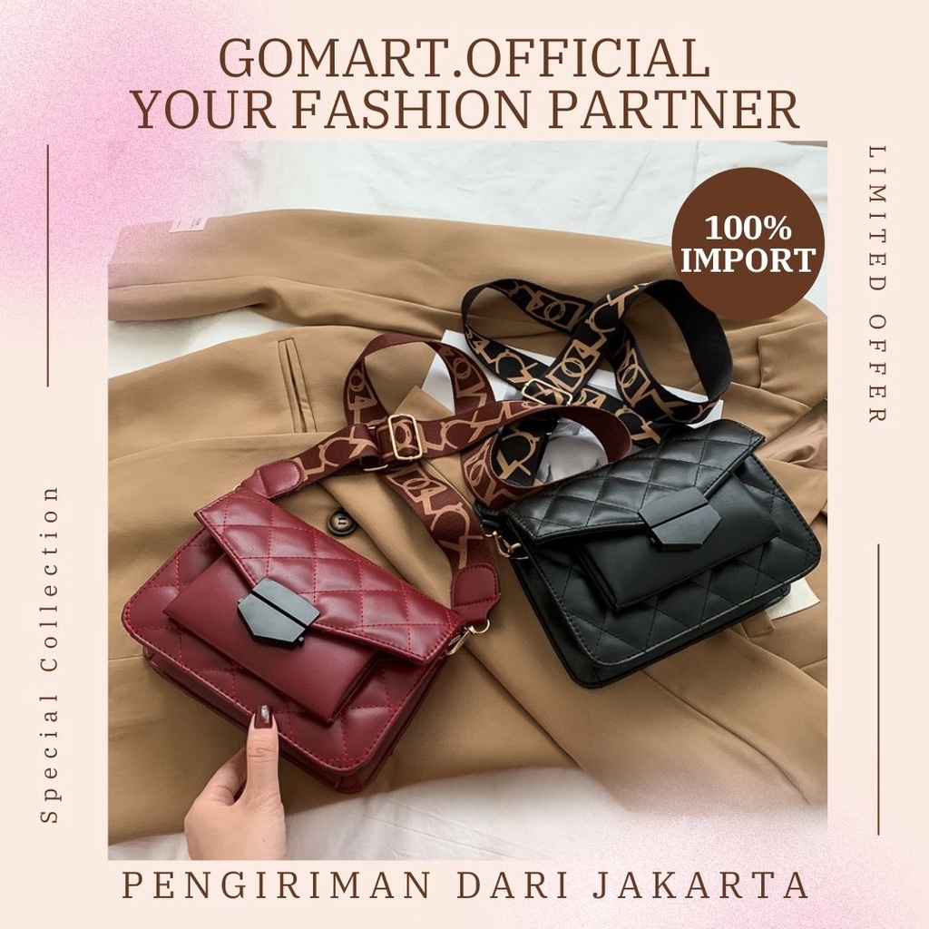 Tas Wanita Fashion Import Korea Terbaru - Tas Selempang Wanita Model Terbaru Kekinian - Tas Wanita - Tas Fashion Import High Quality - SL63
