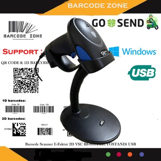 2D BARCODE SCANNER E-FAKTUR VSC BS-895A AUTO+STAND(QR Code-E Faktur - PDF 417) AUTO SENSE