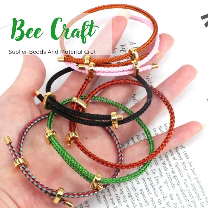 Grosir (SSC) Gelang tali kawat wire rope waterproof mainan pandora Premium Termurah