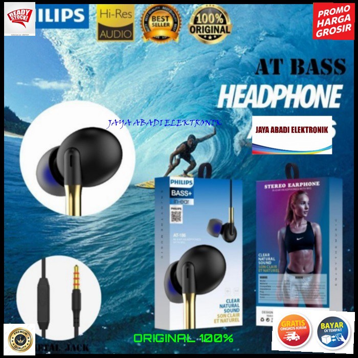 J377 PHILIPS HEADSET IN EAR 3.5 MM DOBEL BASS HANDSFREE DOUBLE BAS EARPOD SUPER HF EARPHONE SUPER PREMIUM MIC KABEL MUSIK CALL NELPON HP AUDIO SOUND SUARA VOKAL KARAOKE ORIGINAL STEREO WIRED BASS+ HEADPHONES HIFI EARPHOD HF HEADSET MIC CABLE EARPHON MUSIK