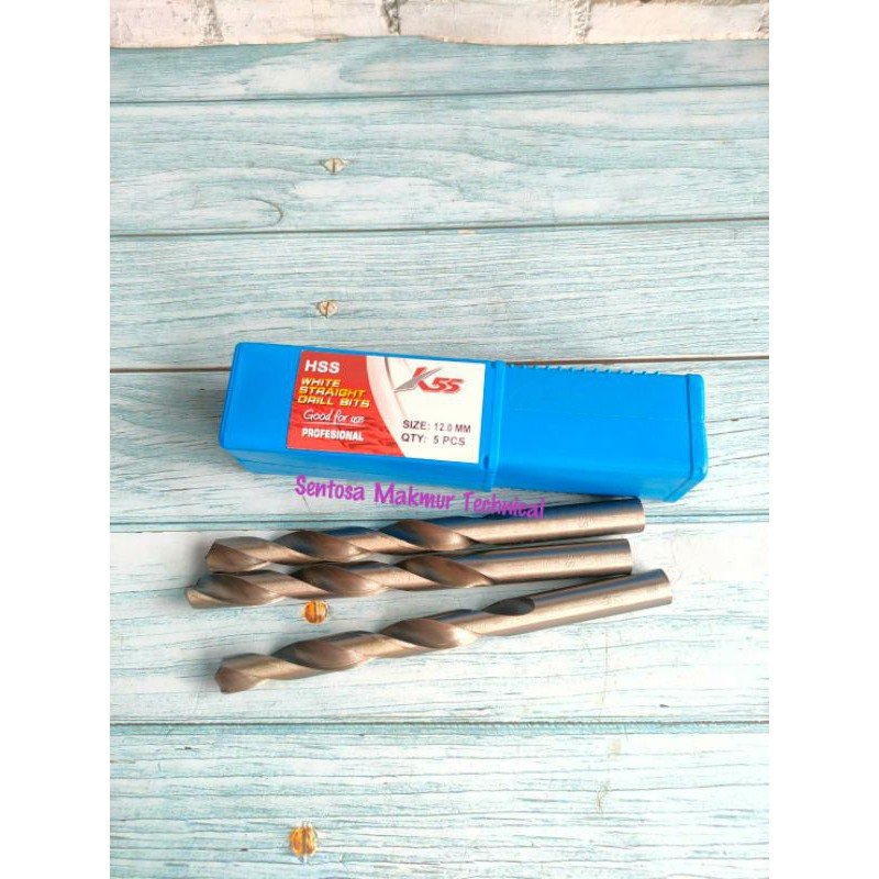 K55 12 MM Mata Bor Besi HSS 12mm
