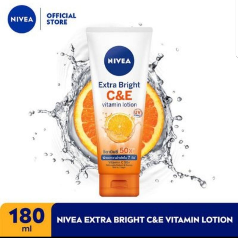 NIVEA Extra White / Bright C&amp;E Vitamin Lotion 180ml ORIGINAL SALE - C&amp;E