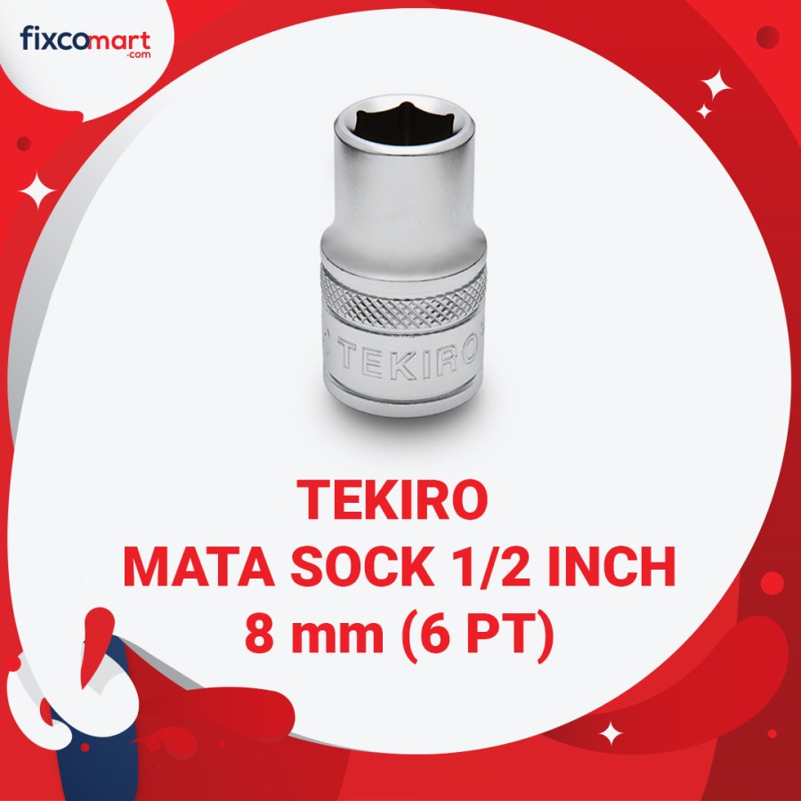 Tekiro Mata Sock 1/2 Inch 8 mm 6PT