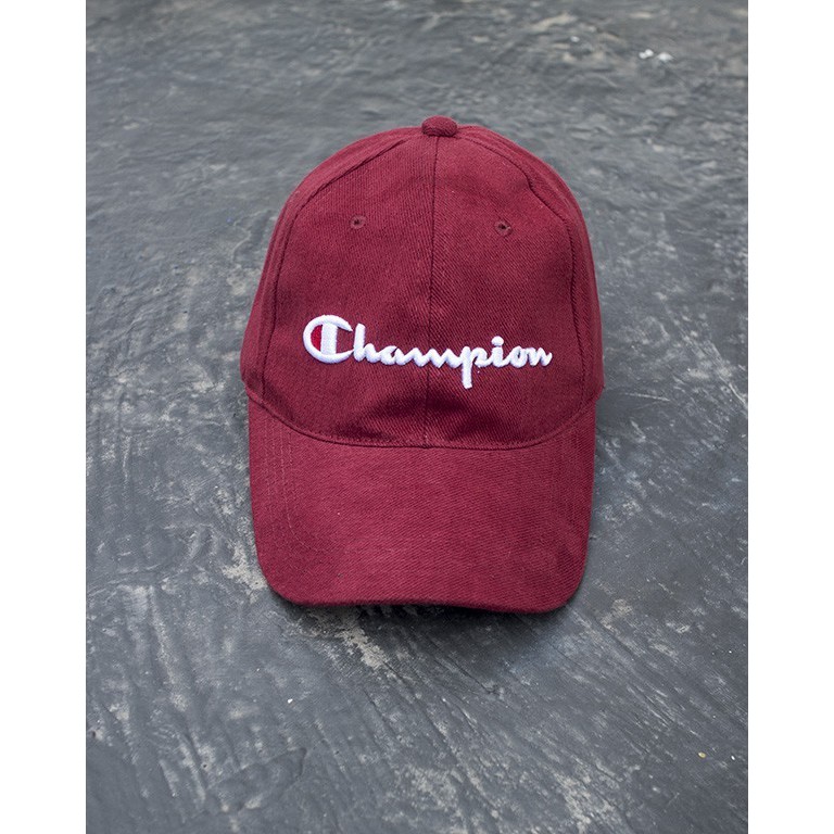 TOPI CHAMPION TULISAN 5 WARNA