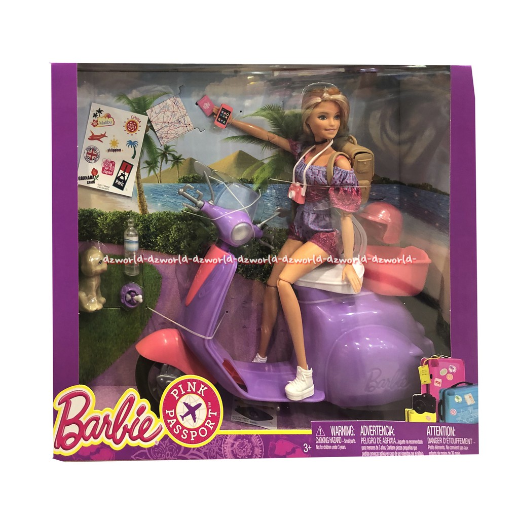 barbie passport scooter