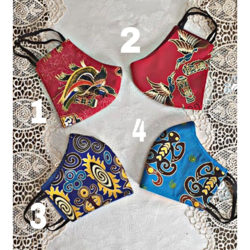 masker motif batik papua