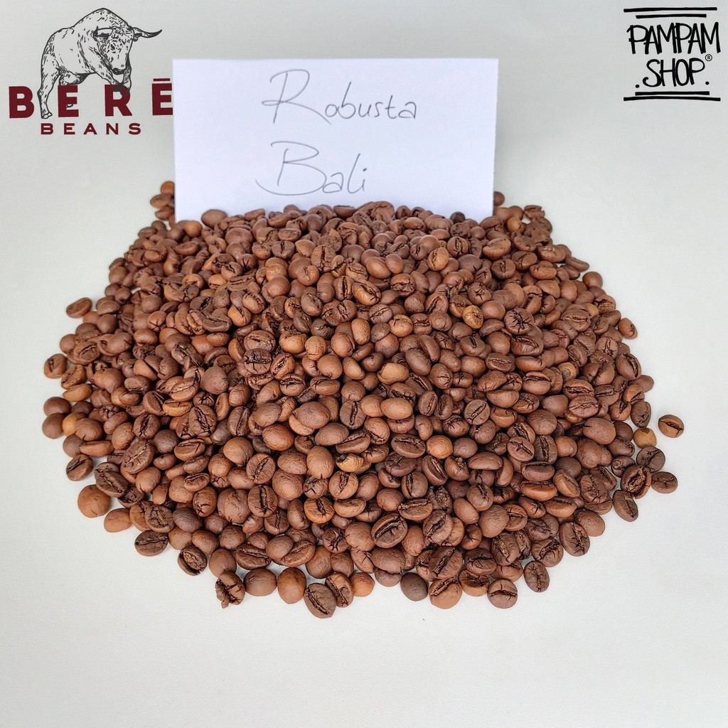 Kopi Robusta Bali Kintamani Indonesia 100 GRAM Biji Bubuk Coffee Beans Giling Coffe Cofe Bean Tubruk