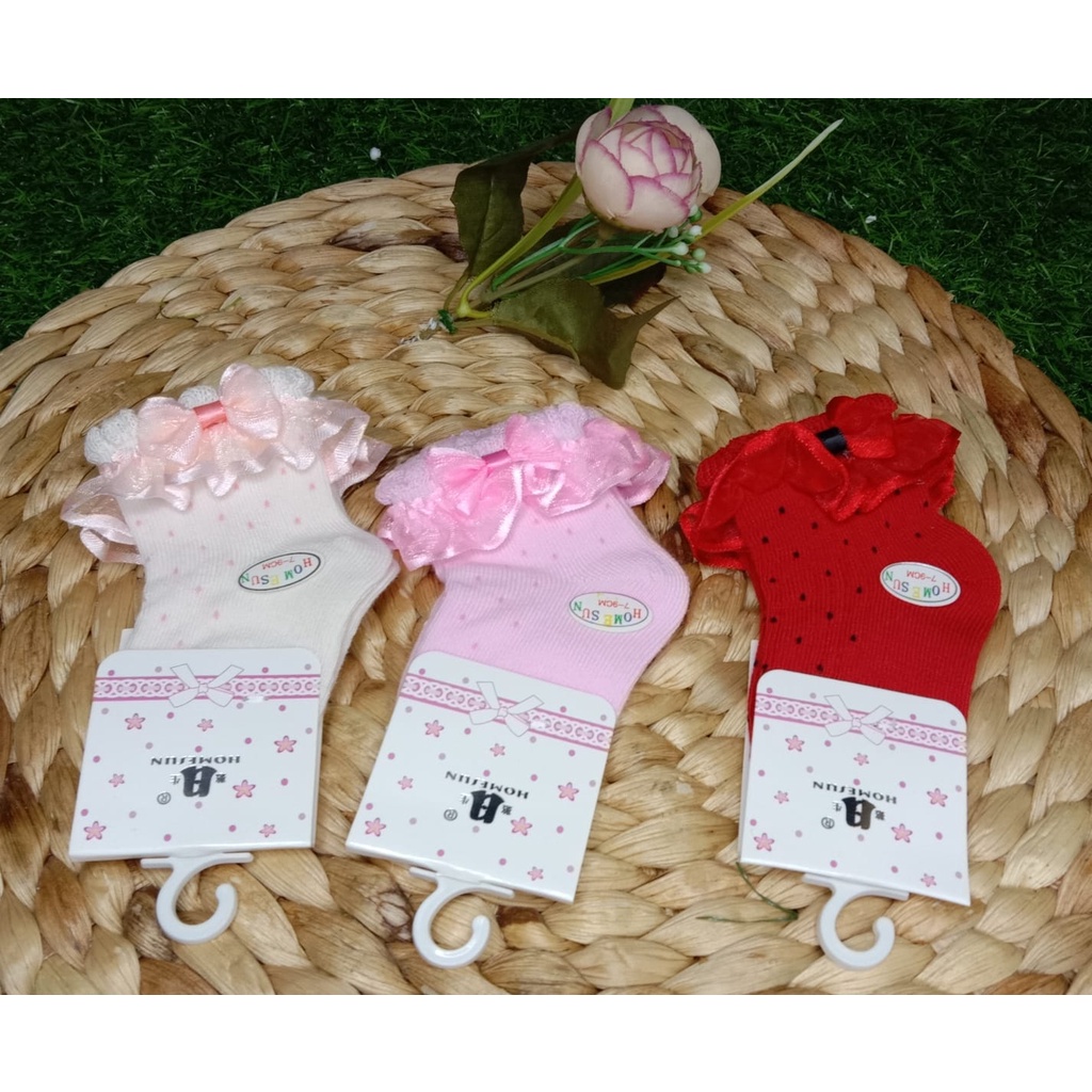 Kaos Kaki Baby Renda Isi 1 Pasang