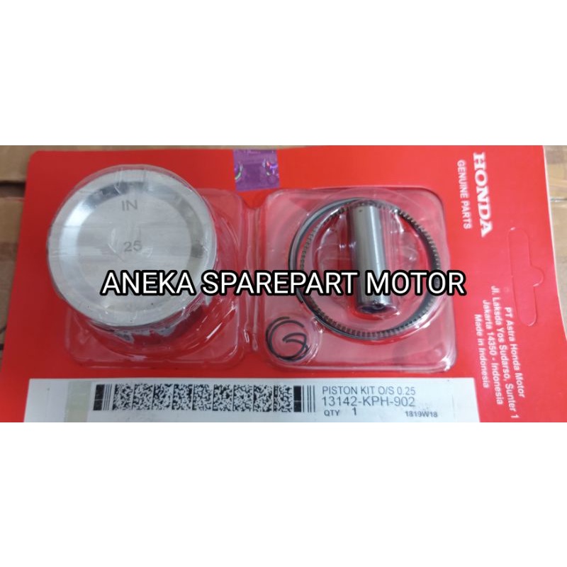 PISTON KIT HONDA KARISMA KHARISMA SUPRA X 125 OVERSIZE 25 SEHER SUPRA X 125 KARISMA OS 0,25 KPH