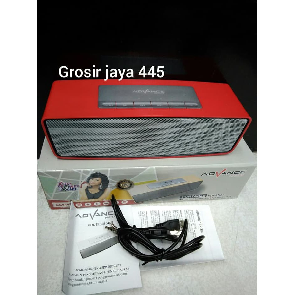 PROMO.. Speaker Advance ES 040 B Bluetooth USB Memory Portable Speaker