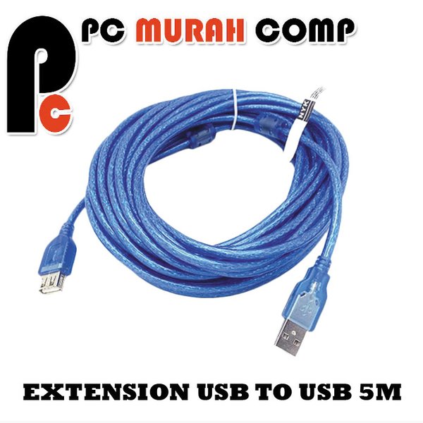 NYK Kabel USB Extension  5M - Biru