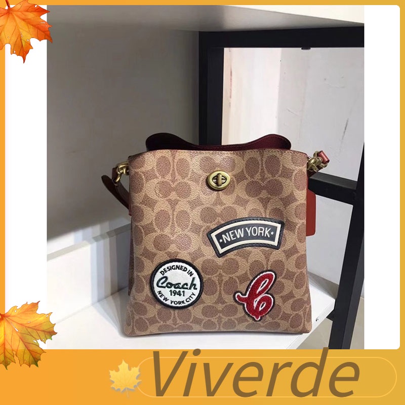 Coach 6868 badge bucket bag, messenger bag