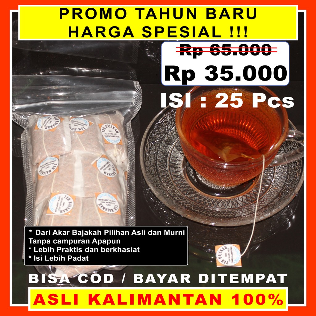 

Teh Herbal Bajakah Teh kesehatan Akar Kayu Bajakah pilihan Asli Murni 100% berkualitas
