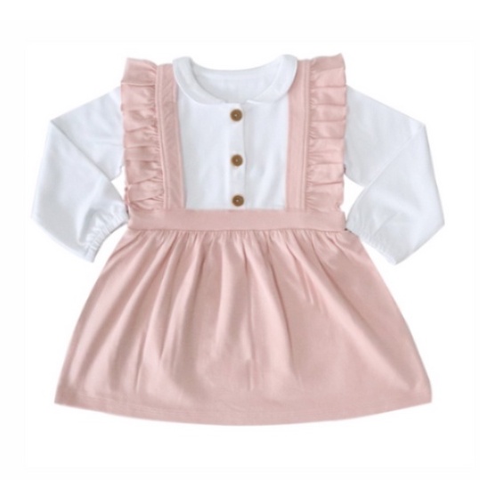 Bamboo and Bub - Airi Dress Baju Anak Bayi Balita Lucu Bambu Soft Terusan Perempuan Cewe Organic