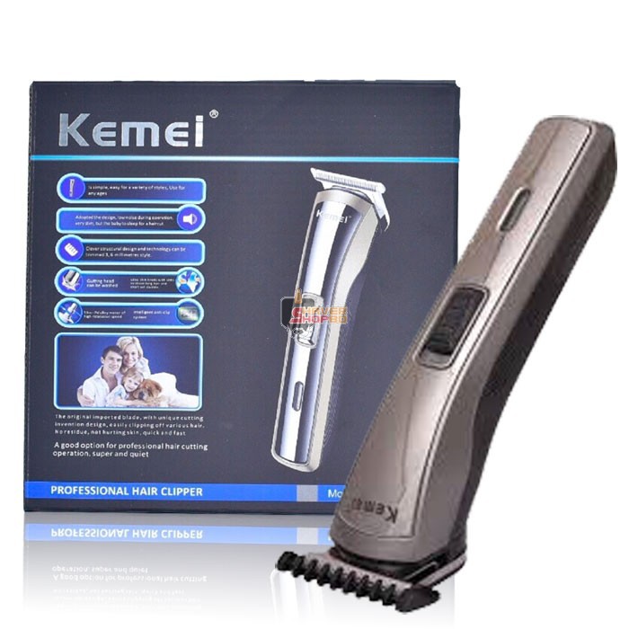 Kemei Trimmer KM-418 Alat Cukur Rambut Kumis Jenggot Cas