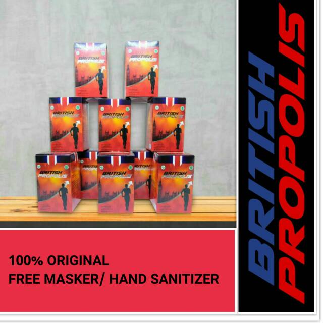 BRITISH PROPOLIS/OBAT HERBAL/PROPOLIS ORIGINAL PAKET 10 BOTOL