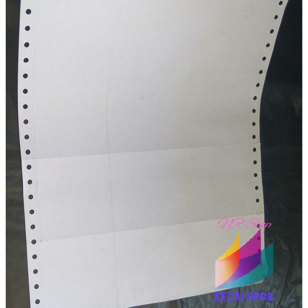 Kertas Continuous Dibagi 4 Polos 1 Ply Eceran Shopee Indonesia