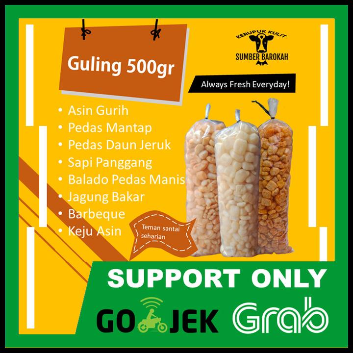 

Kerupuk Kulit Sapi Asli Matang Rasa Pedas Daun Jeruk 500G Gojek Grab