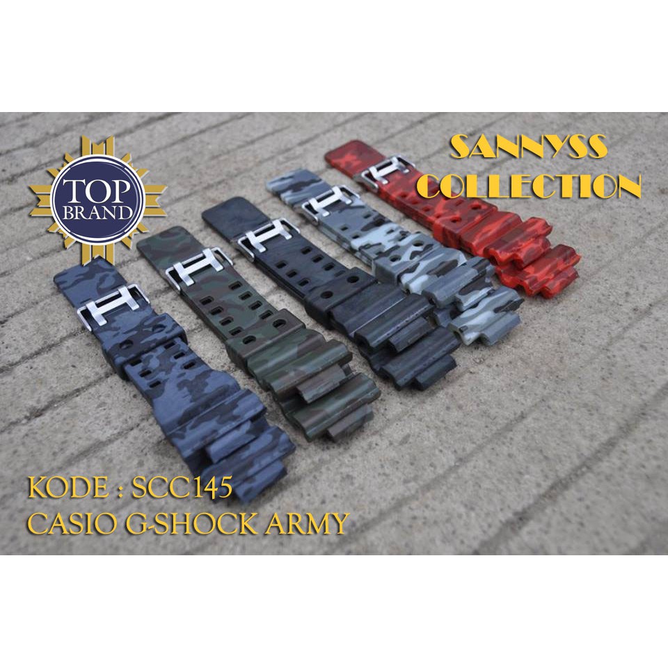 STRAP TALI JAM CASIO GSHOCK GA-300 - GA 300 - GA300 ARMY LORENG