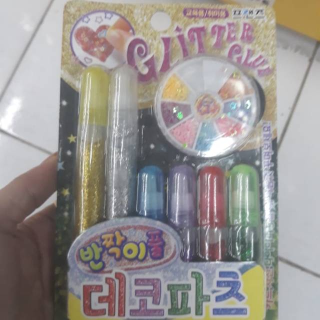 

Glitter Glue Color / Mainan Anak Edukasi / Lem Glitter Set