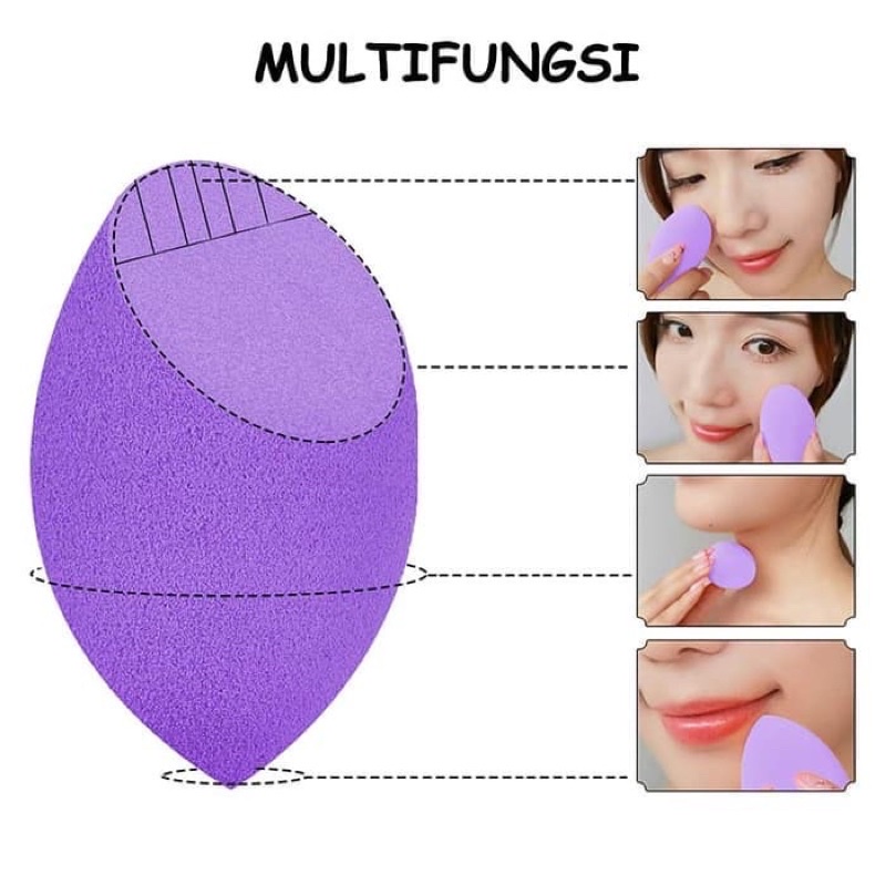 BRASOV Spons Make Up Egg Cut Contouring Blending Sponge Foundation Beauty Blender