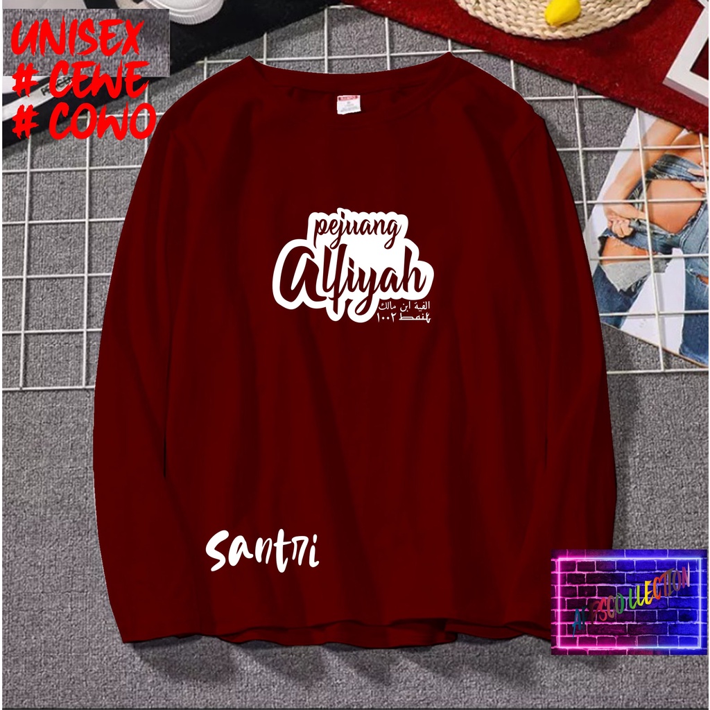 COD/ KAOS PEJUANG ALFIYAH LENGAN PJG/KAOS TULISAN/KAOS HIT/KAOS SANTRI KEKINIAN/KAOS DAKWAH PAKAIAN PRIA PESANTREN KATA KATA VIRAL 2021/KAOS ISLAM/SANTRIWATI/KAOS HITS 2021/KAOS BERGAMBAR /KAOS TULISAN/KAOS EKSPRESI/KAOS PRIA /TSHIRT PRIA DAN WANITA /