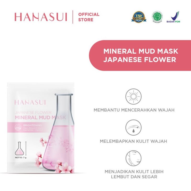 HANASUI Mineral Mud Mask 7g|Korean Herbal|Asian Heritage|Japanese Flower