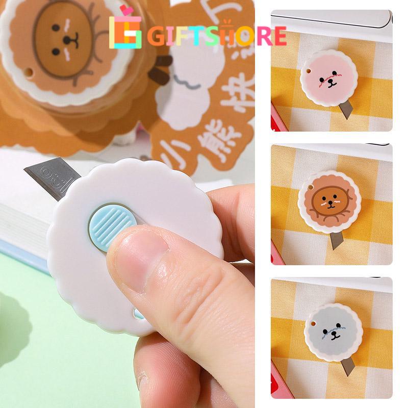 

COD✨Pemotong Utilitas Beruang Kartun Lucu Mini Portabel Membongkar Pembuka Kotak Ekspres Art Safety Cutter-Gi