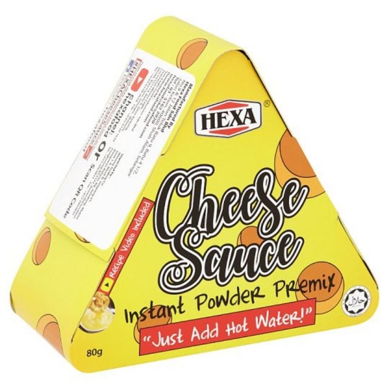 

Hexa Cheese Sauce Instant Powder Premix Saus Keju Cheese 80 gr import Malaysia BPOM RI ML HALAL