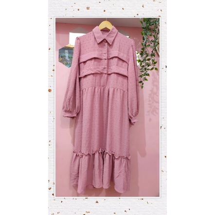 Long Tunik | Atasan Panjang Rubi Tangan Balon Terbaru Busui by Mikka