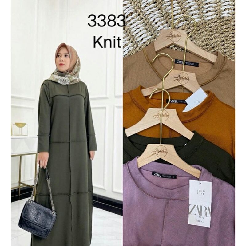 SALE | Gamis Dress Zara Terbalik Bobal 3383