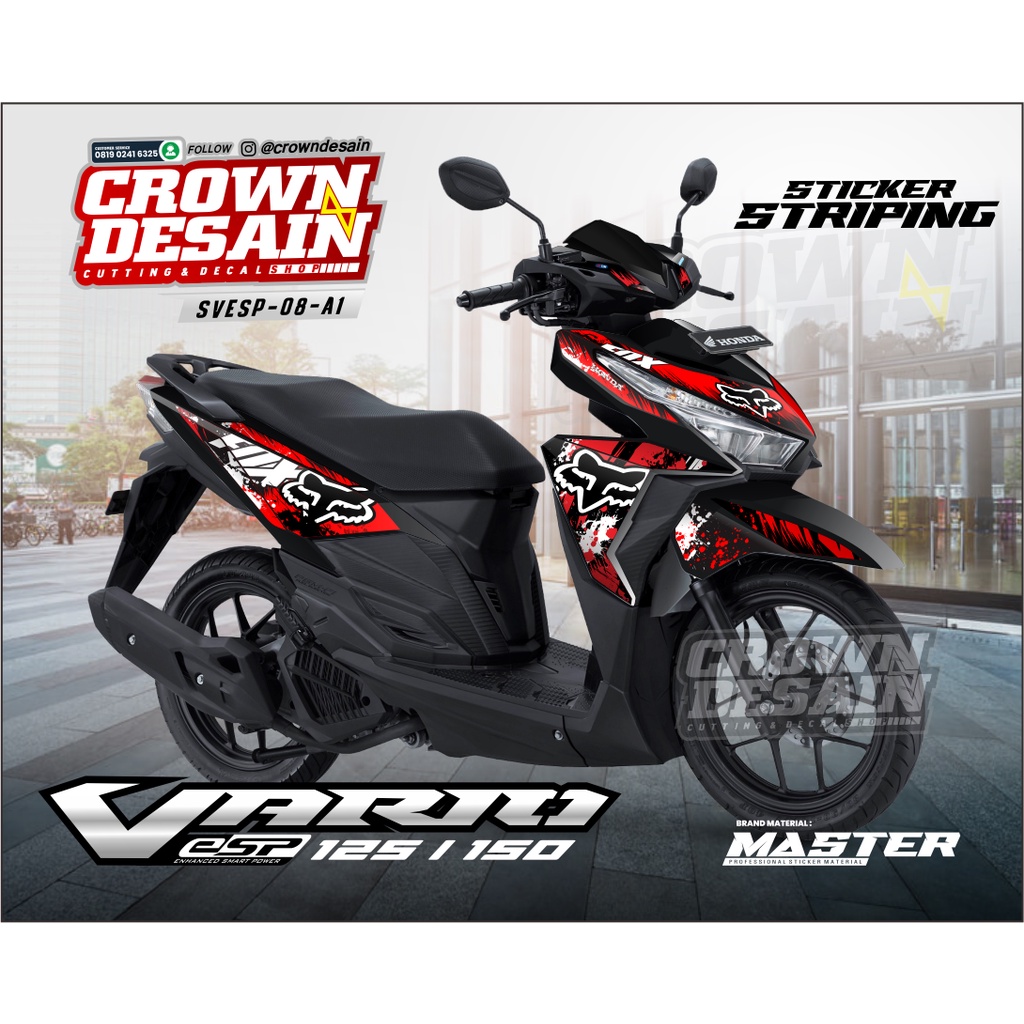 STRIPING BODY VARIO 125 150 ESP ALL NEW VARIASI STIKER MOTOR VARIO/STIKER VARIO ESP SEMIFULL / MOTIF