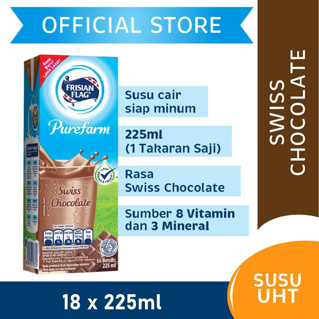

Frisian Flag Purefarm Susu UHT Chocolate 18 x 225 mL