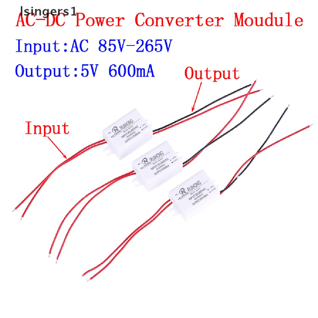 (lsingers1) Modul Power Supply AC-DC 0.3A 3W 220V Ke DC 5V 12V 24V